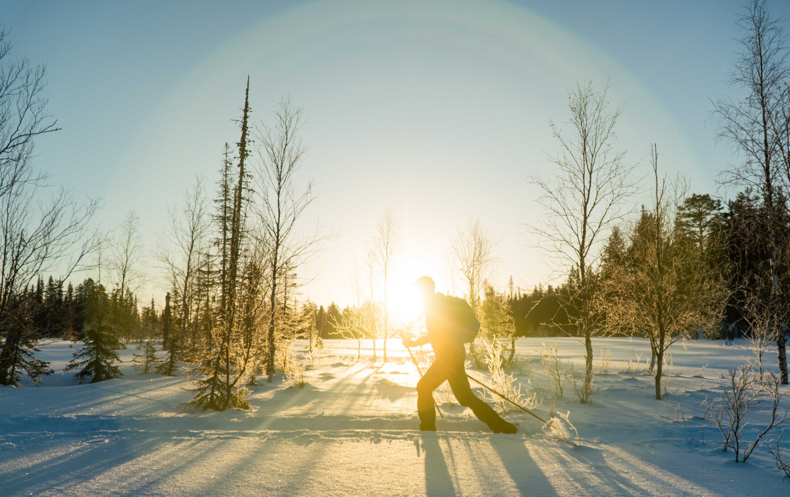 snowshoeing