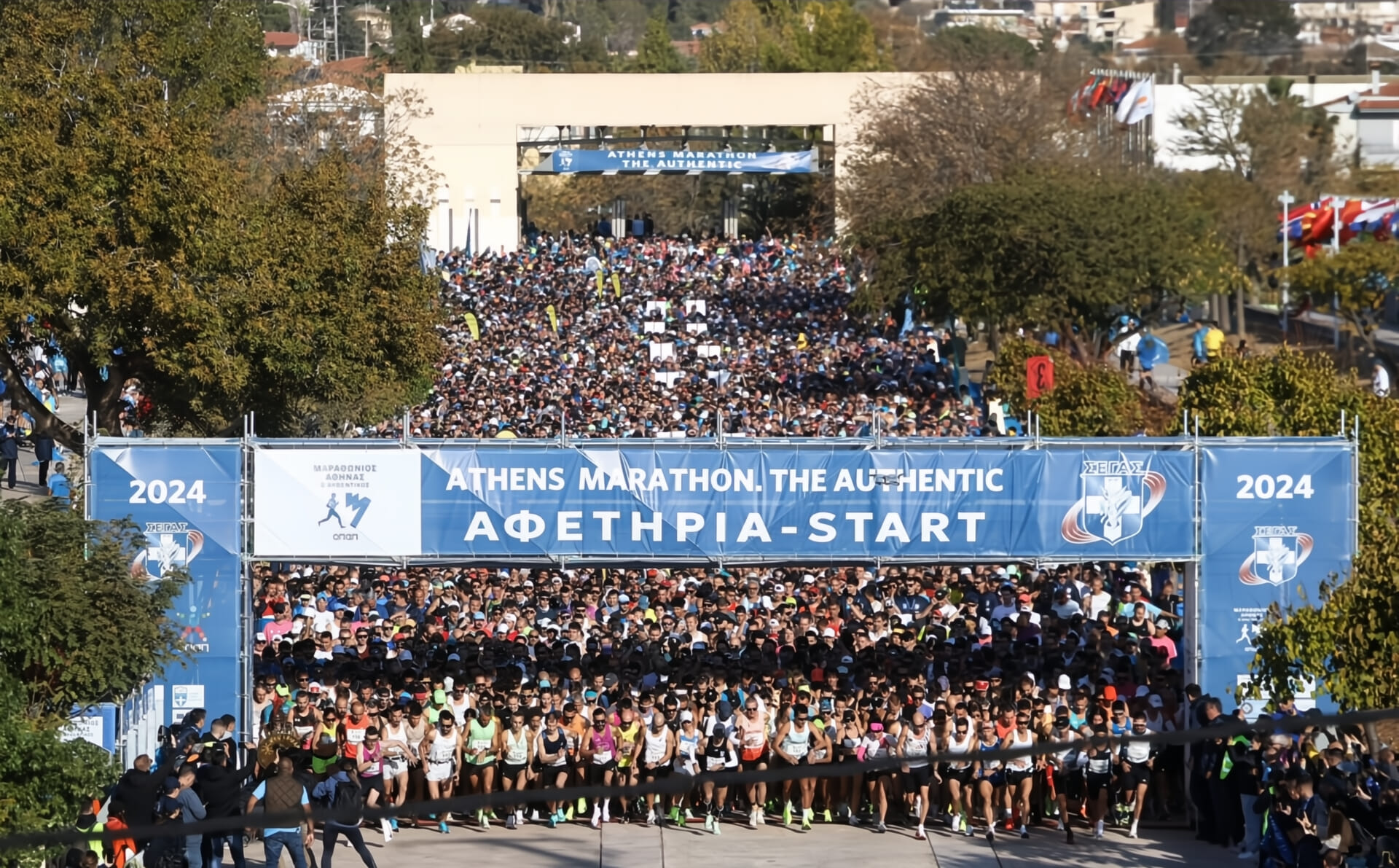 Follow the legendary route from the town of Marathon to the Panathenaic Stadium in Athens, on historic roads with rolling climbs and a dramatic finish.
