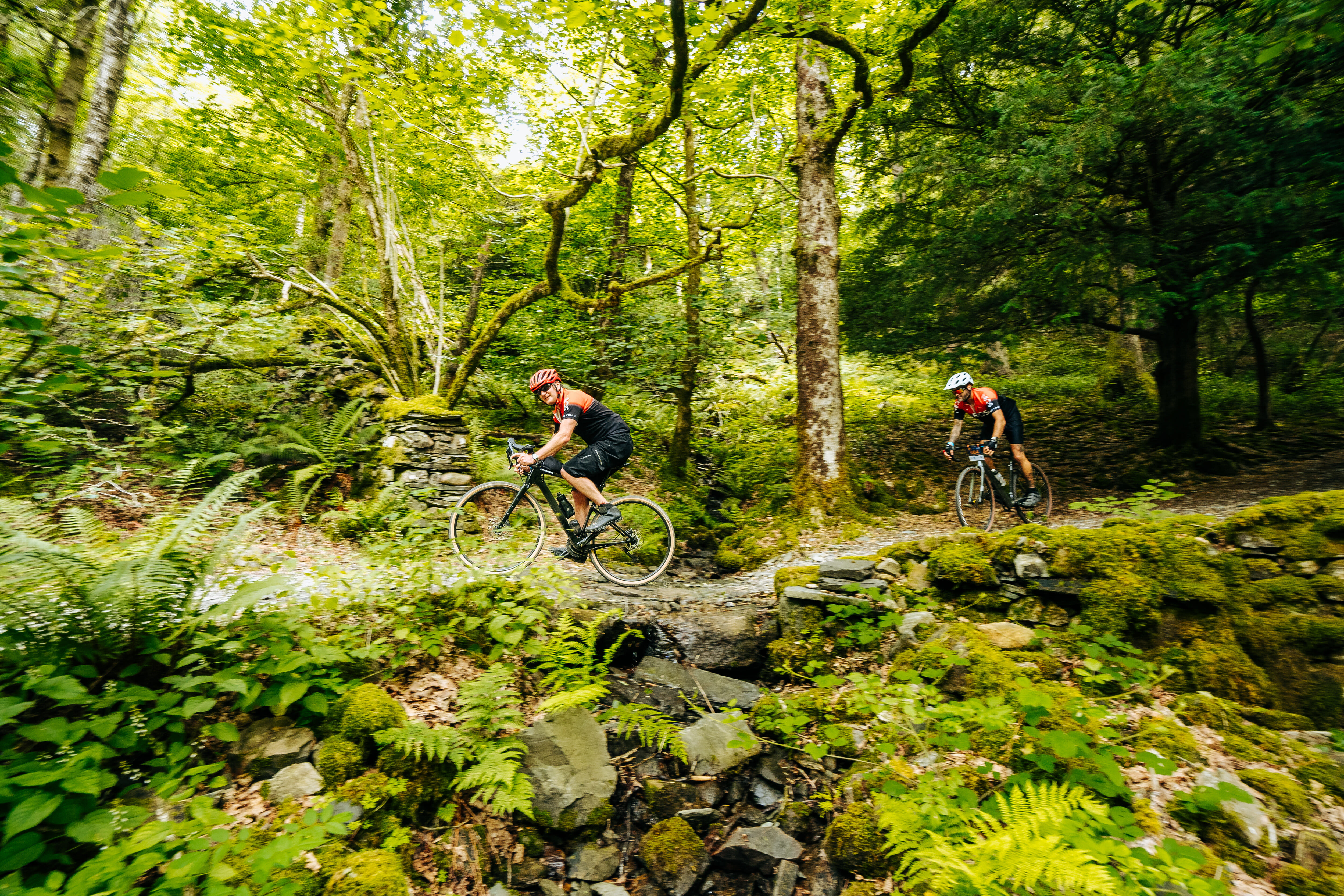 An incredible dawn-to-dusk triple challenge off-road through the Lake District for teams of 2 or 4 to bike, hike and paddle in a race against the setting sun.