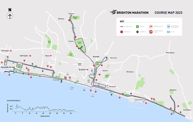 Brighton Marathon 2024 charity places TimeOutdoors Brighton Marathon 2025 Road Closure Map
