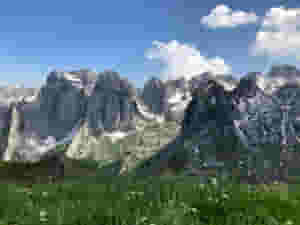 Peak of balkan in lepushe albania. Vajusha top view