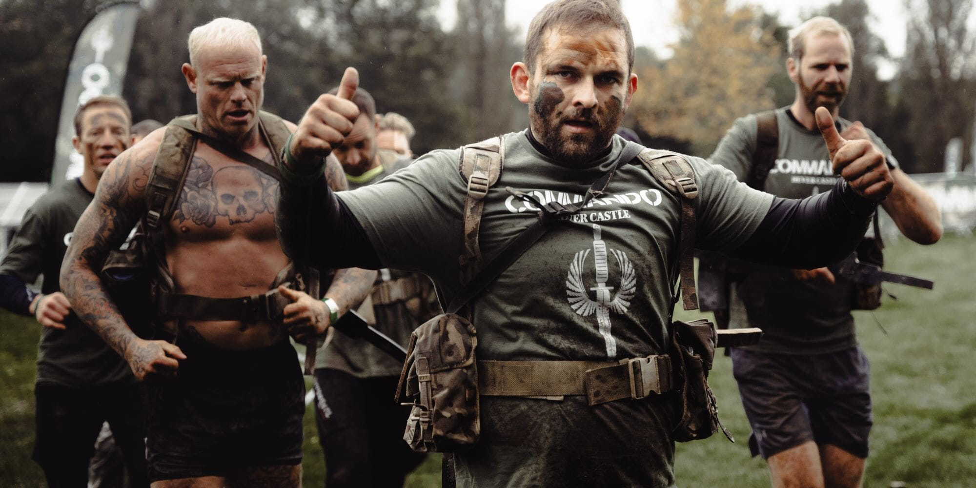 Epic mud runs, cargo climbs, tunnels, tubes, stretcher manoeuvres, river crosses, slippery slopes, dramatic drops, planks and pools over a course adapted from Royal Marines Commando training.