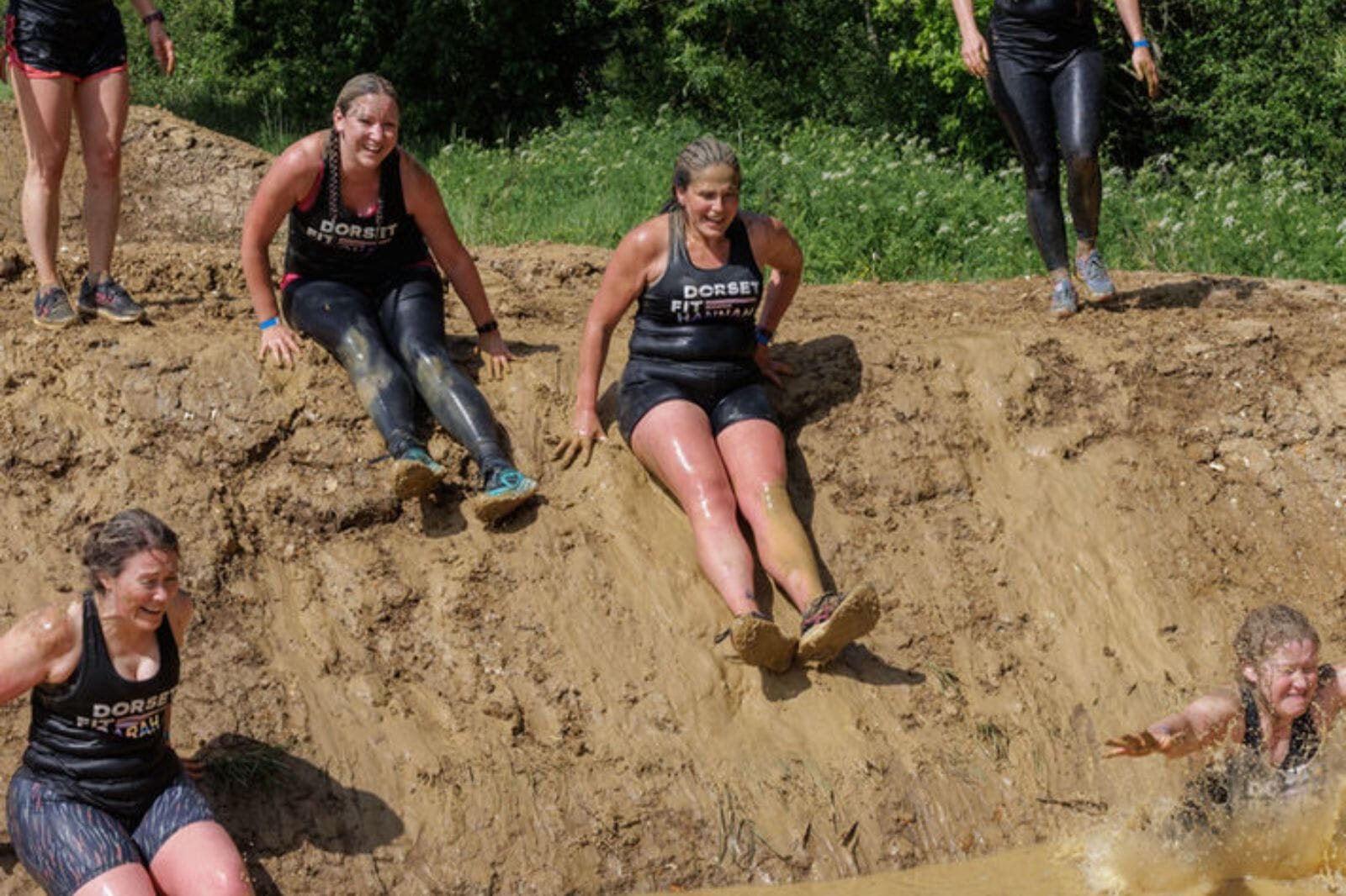 Muddy good fun! Tackle 15+ award-winning obstacles across 6km of stunning Dorset countryside — then celebrate with friends, a cold drink, and a t-shirt you've truly earned.