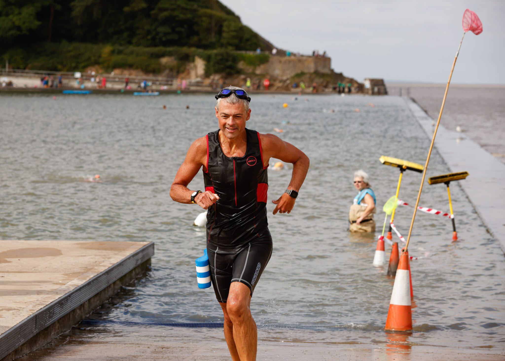 Clevedon SwimRun is ideal for beginners and experts alike. It’s like a tough park run with some swimming included. Swim 500m in total and run 4K in total.