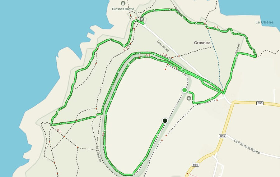 5K route map