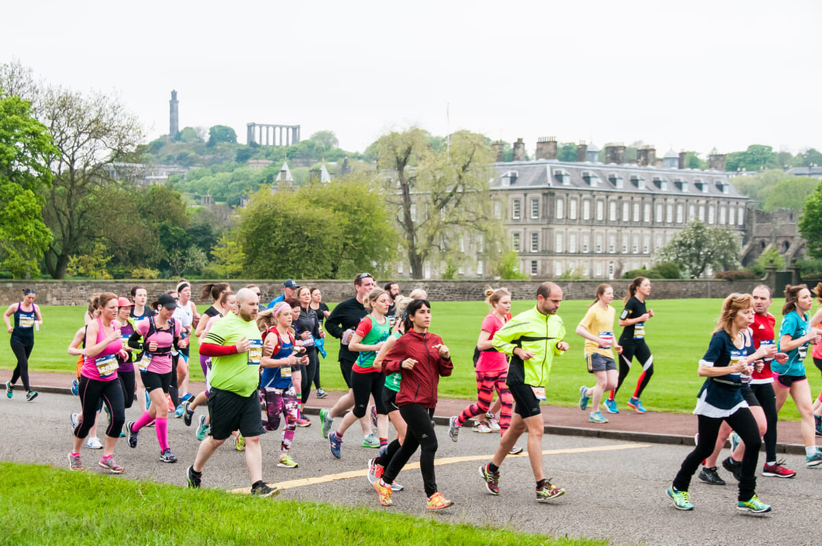 The Edinburgh Marathon explores the beautiful areas of the Scottish capital