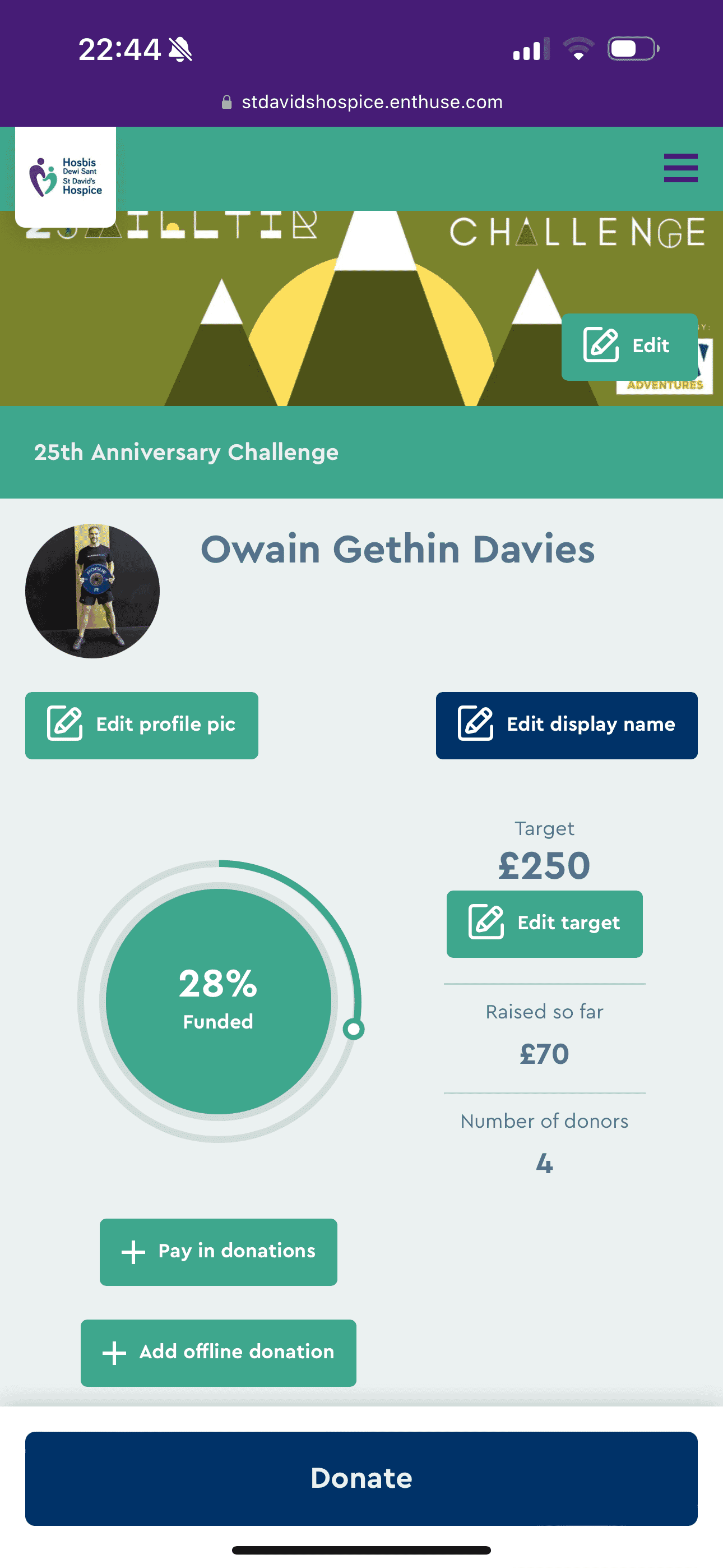 25th Anniversary Challenge 