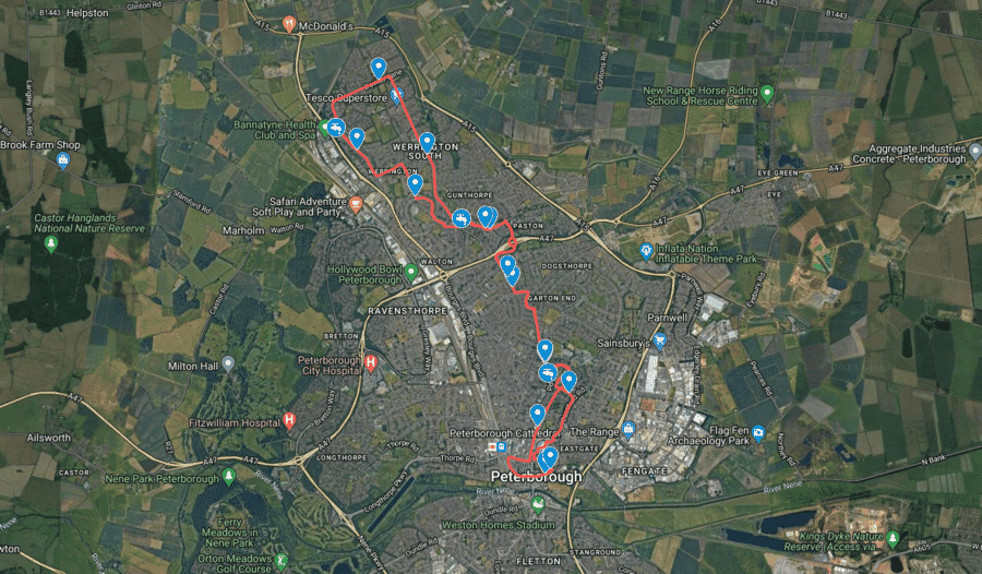 Running Rout AEPG Great Eastern Run | Half Marathon | Sun 12 Oct 2025