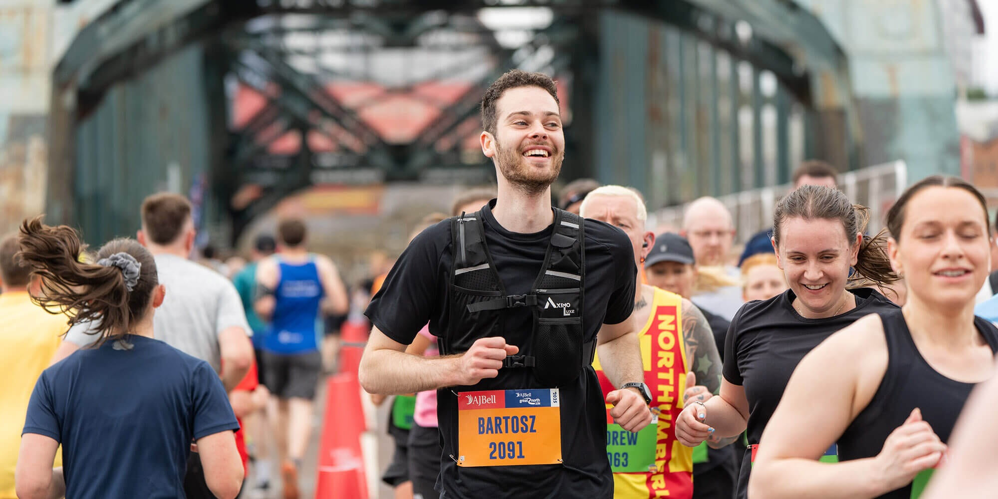 Get ready to see a side of Newcastle you’ve never seen before with unbeatable city views and the ultimate finish line feeling on the Great North Road with brilliant bling and t-shirt!