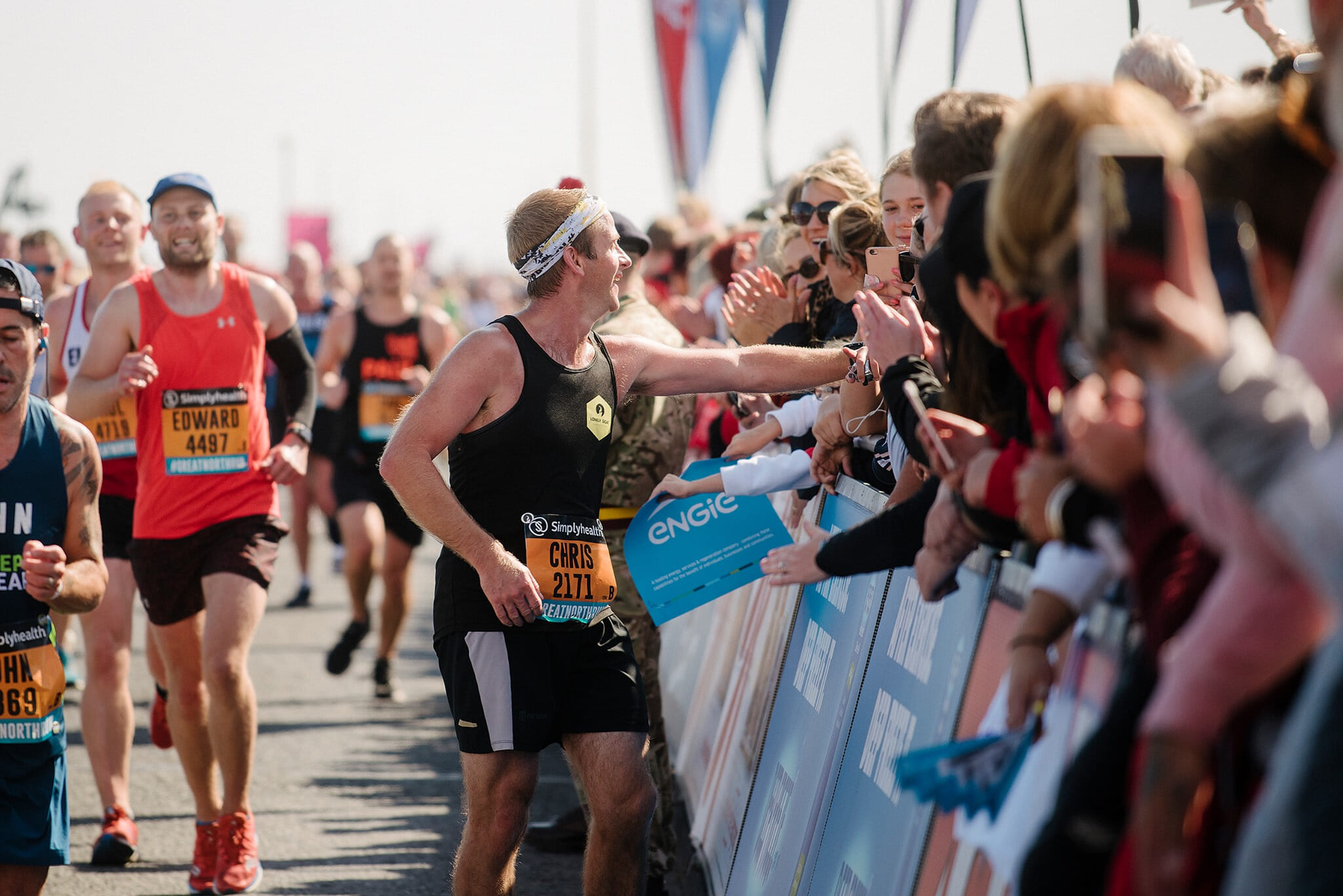 The Great North Run has great crowd support