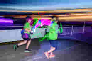 Glowsticks at the ready for a twinkly coastal run at dusk along the iconic Bournemouth Pier ideal for families, beginners, everyone and part of the exciting Run Bournemouth weekend festival!