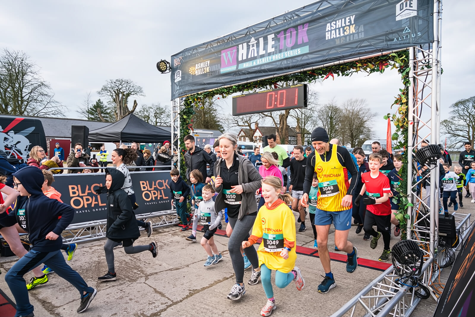 Flat, traffic-free and full of energy, this inclusive 3K loops scenic estate grounds, giving runners of all ages and abilities a fun, professional race-day experience.