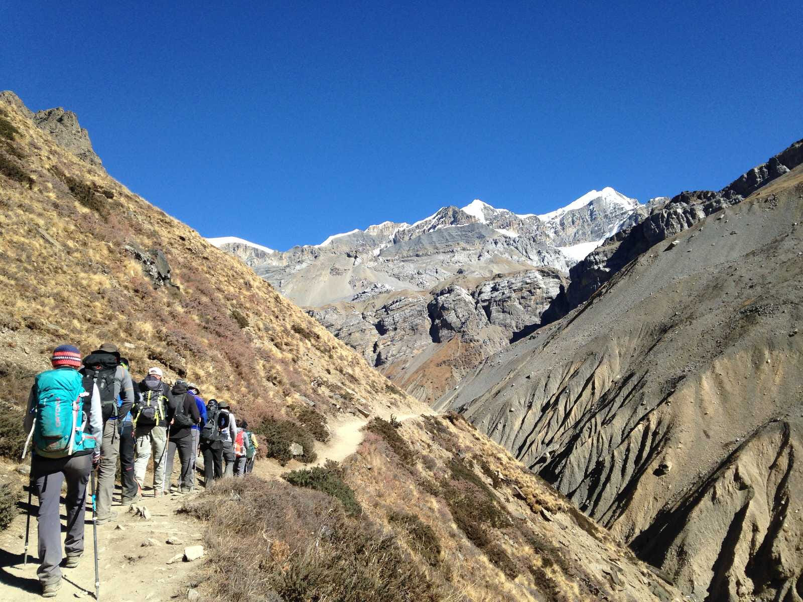 High altitude trekking