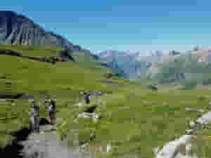 hikers during the mont blanc tour 263