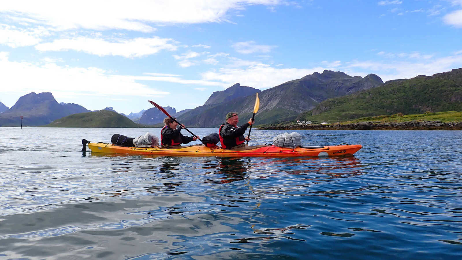 kayaking in the lofoten islands lamb carl 3258