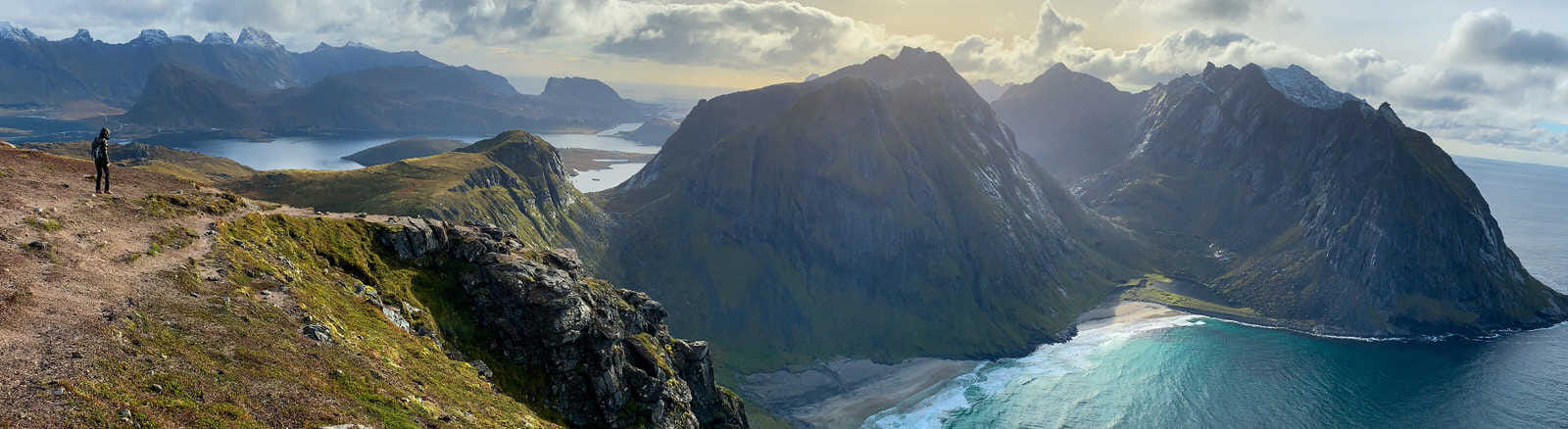 trekker in the lofoten islands 768