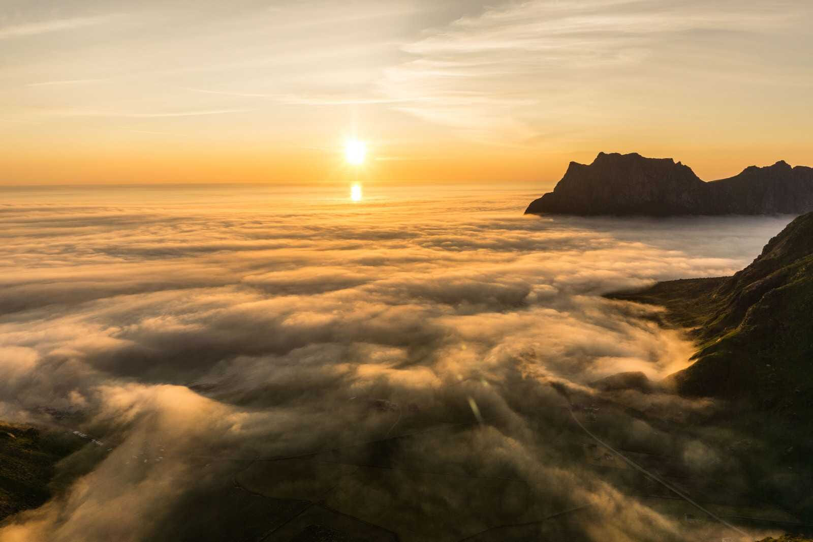 midnight sun in norway 1243