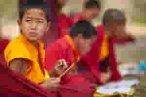 young buddhist monk in thimphu bhutan 300