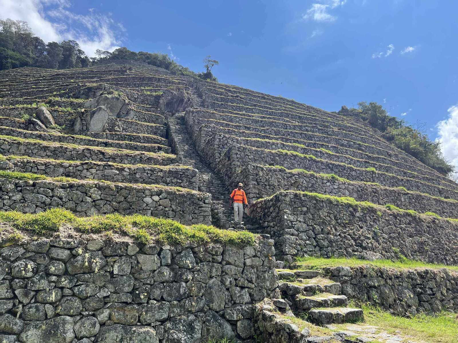 negotiating the steps of the intipata ruins bradley madison 3252