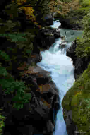 waterfall at the beggining of the manaslu circuit trek 360