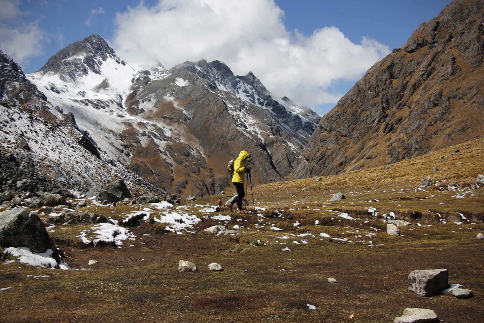 hiker during the salkantay trek 874