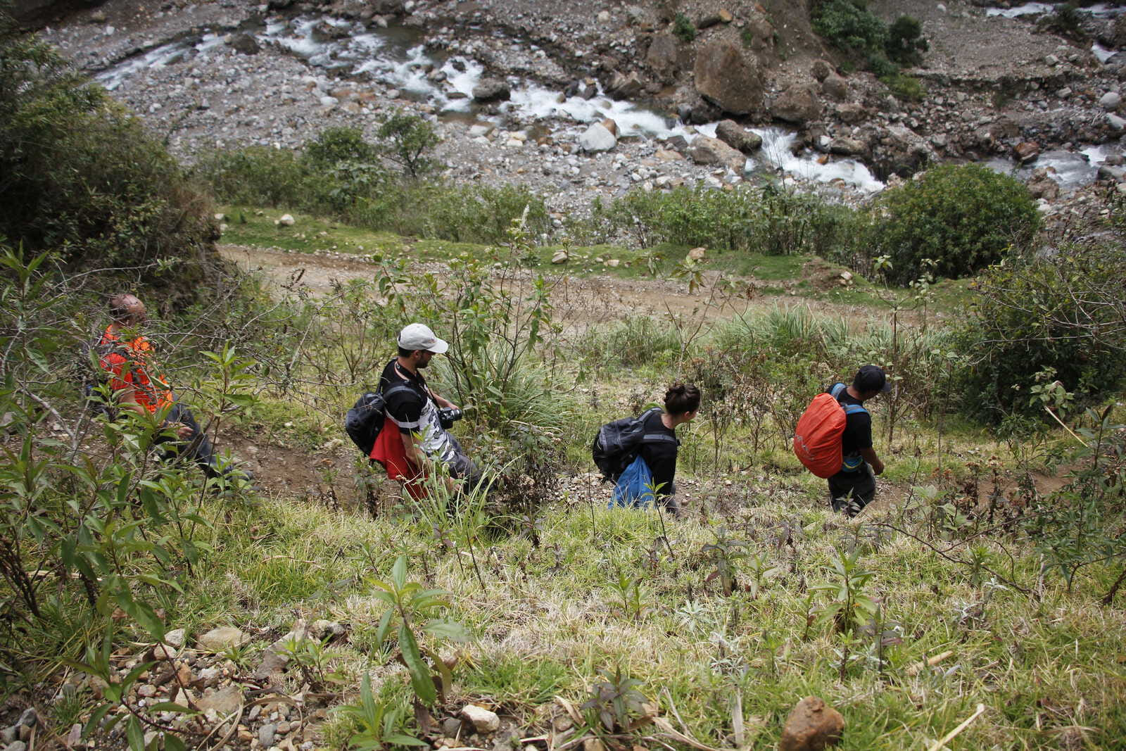 hikers during the salkantay trek 986