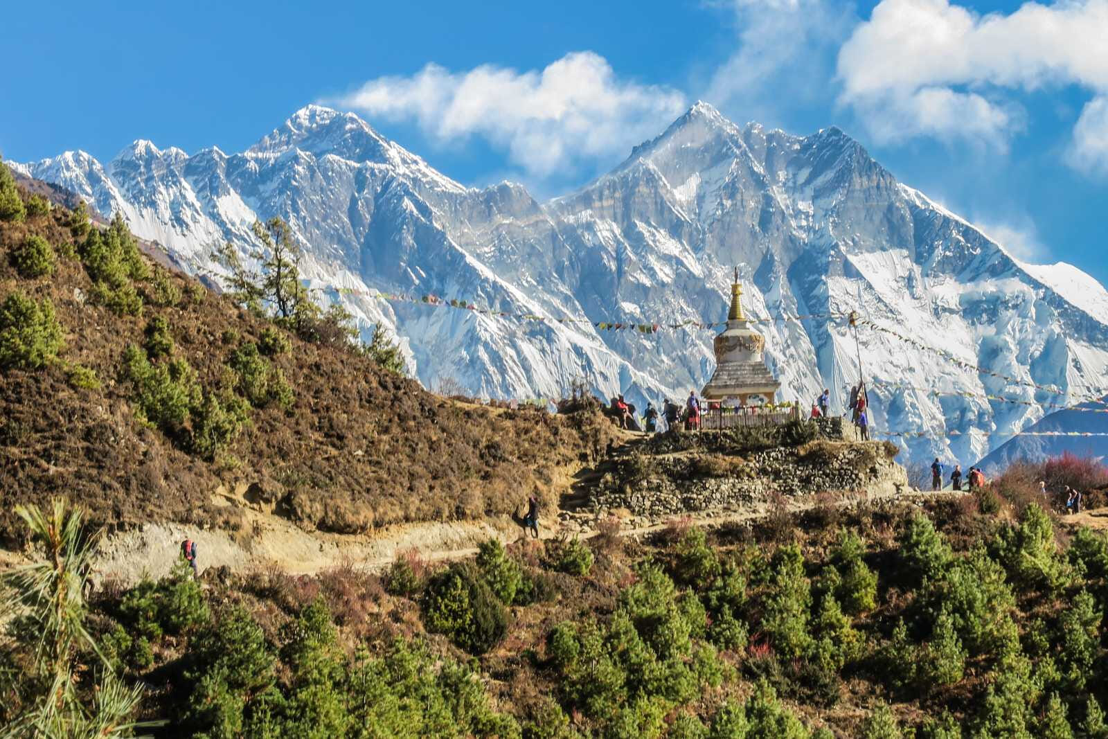 peaceful landscape in namche bazaar nepal 30