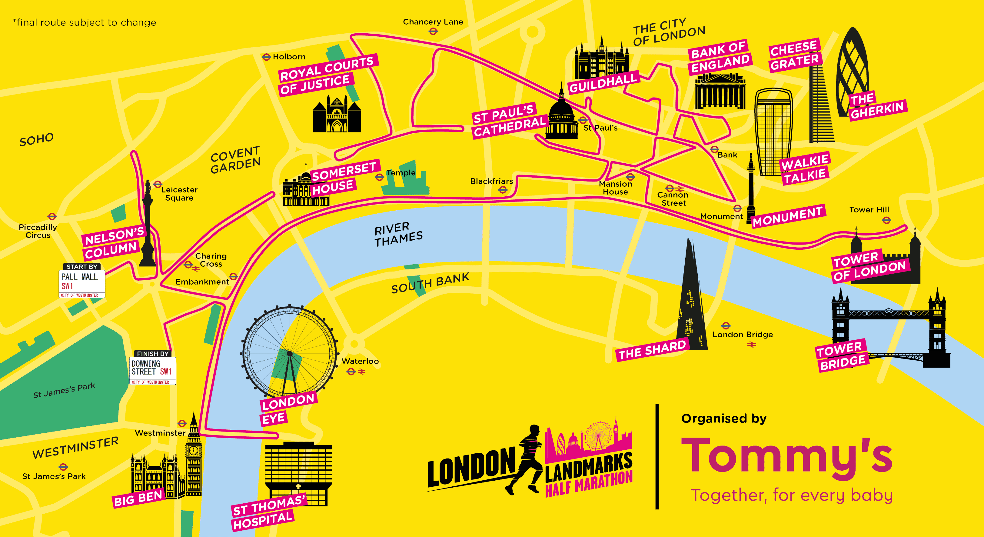 London Landmarks Half Marathon 2024 charity places TimeOutdoors
