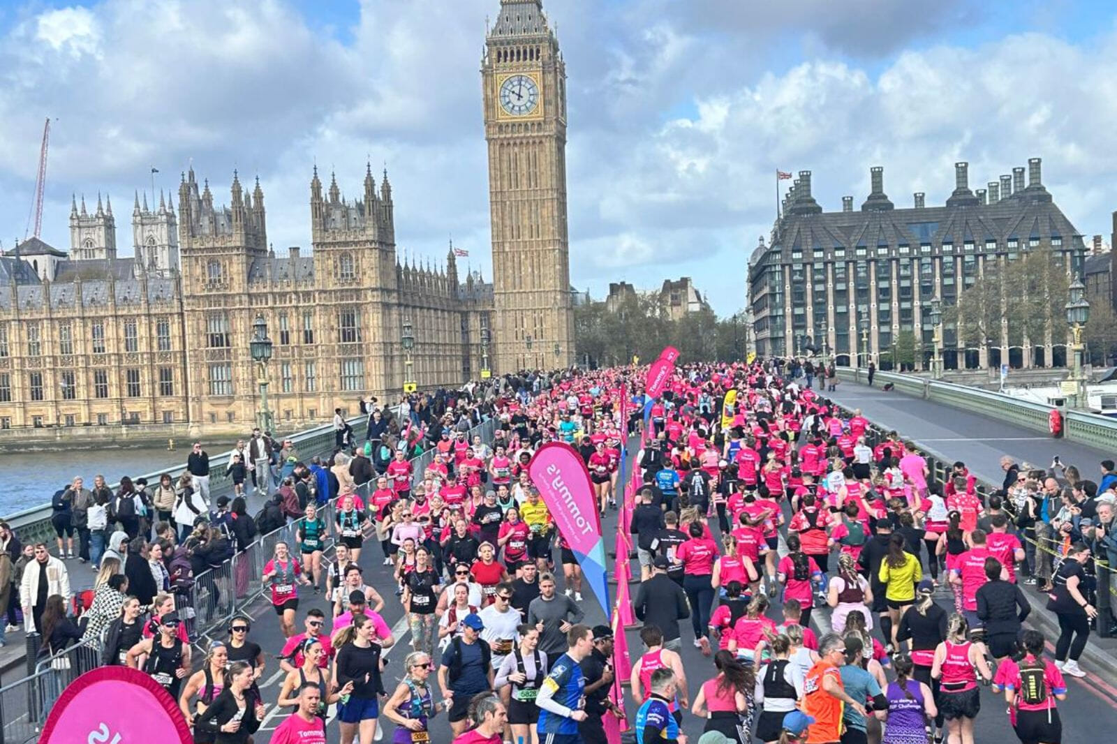 2027 date TBC. A spirited Central London run with live music, upbeat DJs, street-dancers and inspiring themes on a landmark-packed route with closed roads.