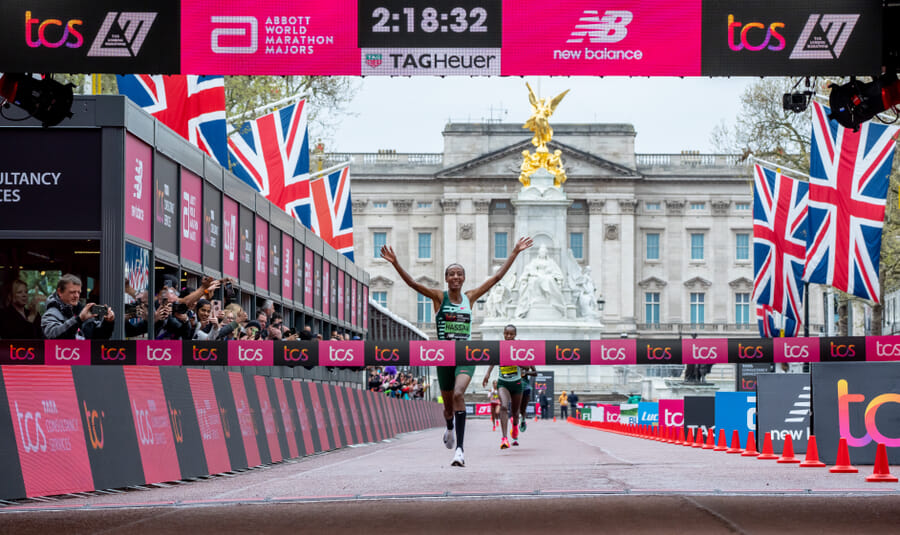 Sifan Hassan (NED) 2023. Image courtesy of TCS London Marathon