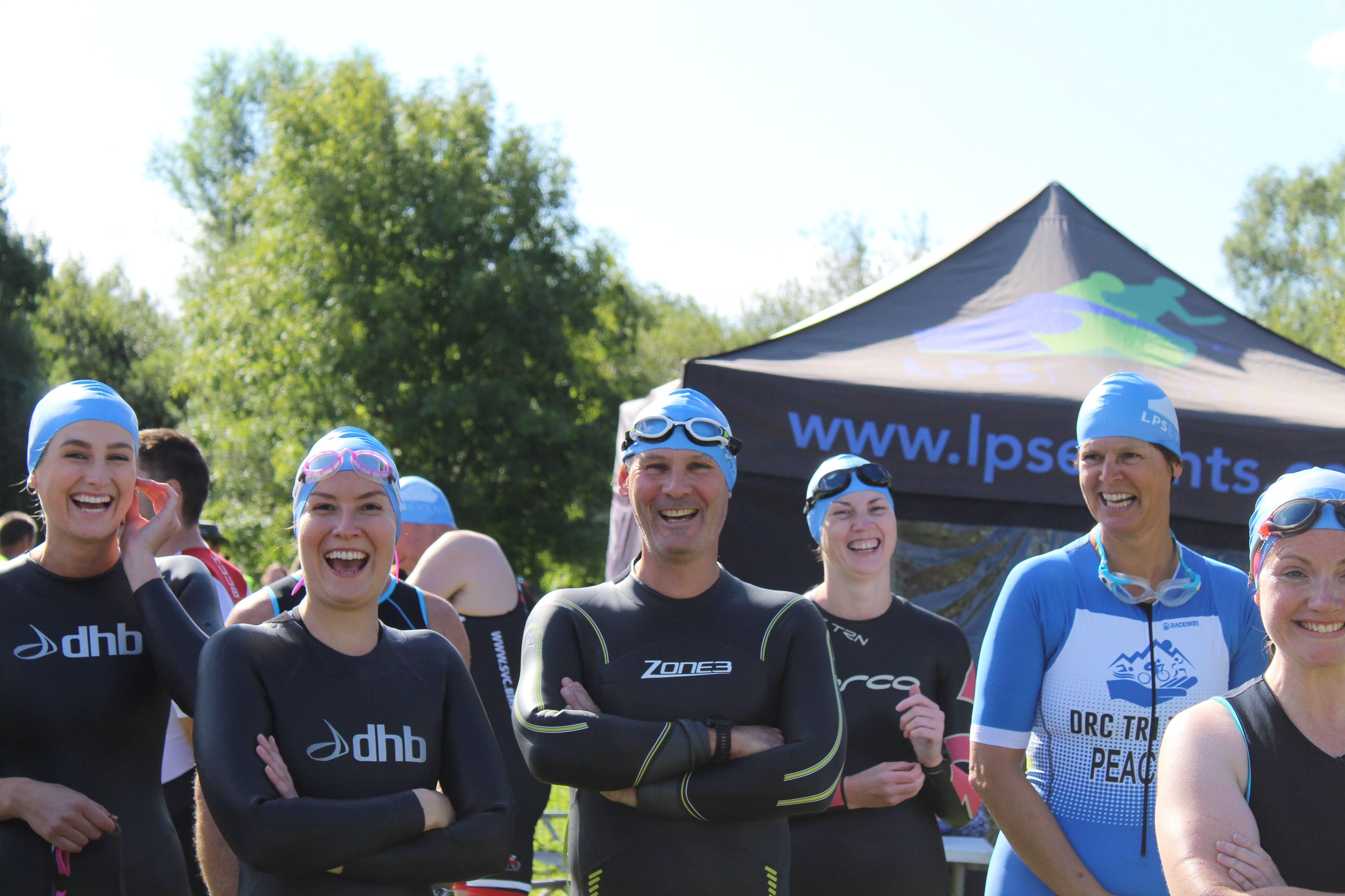 Swim open water distances from 750m to 10km in a private Cotswolds lake, with a relaxed, family-friendly atmosphere and setting perfect for a summer picnic.