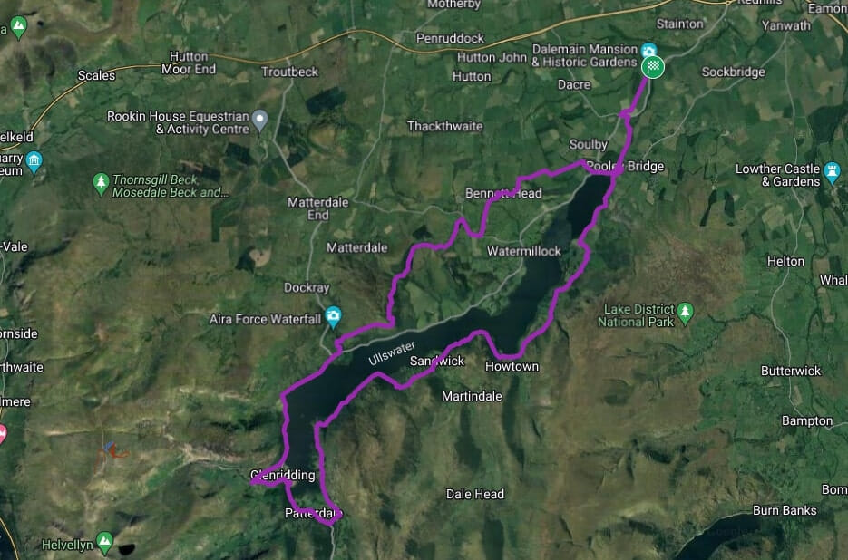 Mighty Hikes Lake District route map