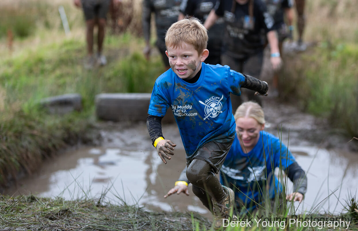 If you love mud and water but not monkey bars or big climbs, this one is for you. Fun elements include a massive ball pit, the famous MacTuff foam filled 'washing machine', a water slide and mud!