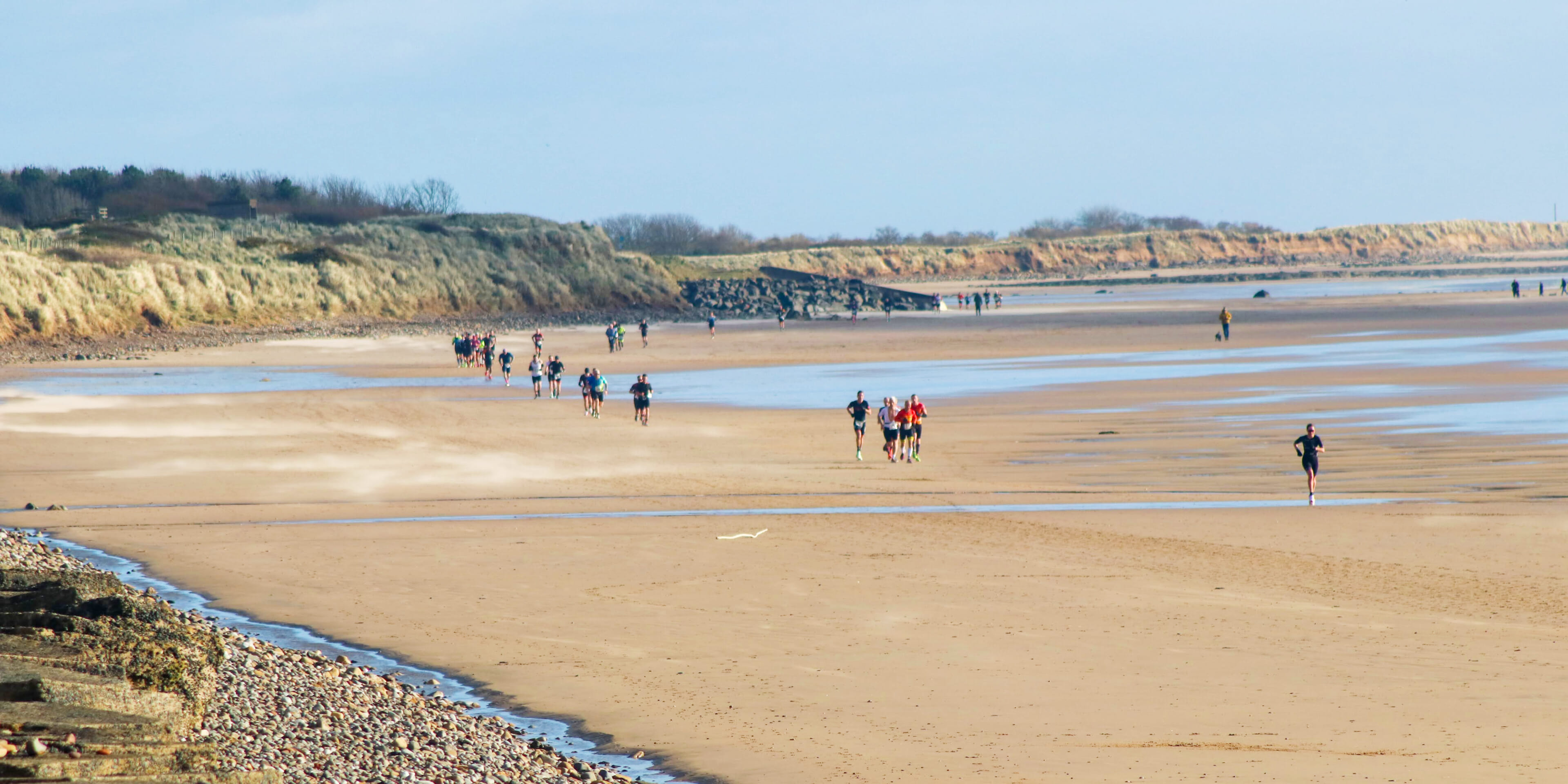 A scenic, roughly 10-mile point-to-point trail that starts at Druridge Bay and finishes at Newbiggin Bay, following the stunning Northumbrian coastline along the beaches, cliff paths, and trails.