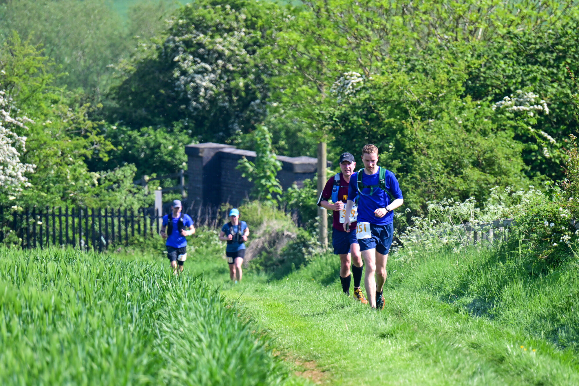 The multi-terrain half marathon is mostly on road and covers a section of the longer distance routes.