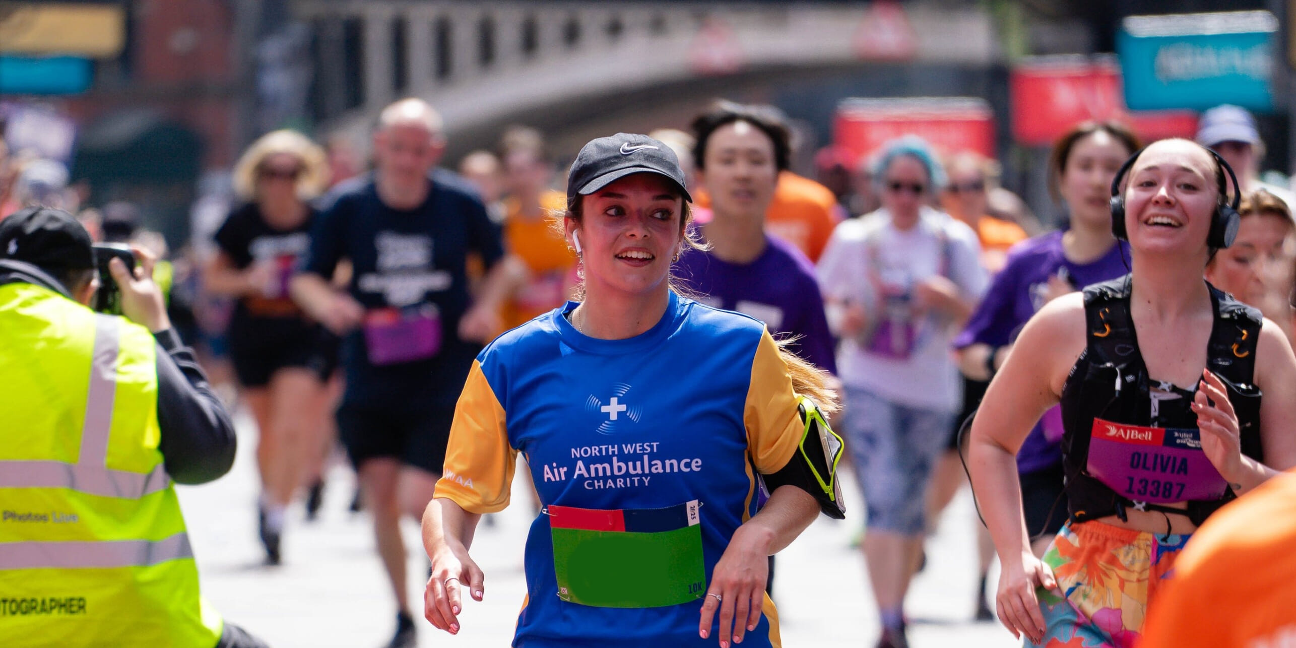North West Air Ambulance fundraisers taking part in adidas Manchester Marathon North West Air Ambulance fundraisers