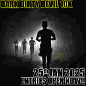 Loads of fun racing around the tank training ground at Bovington Tank Range on this new dark 10K event! A laughter-filled coldish run that's a bit wet and a bit muddy.