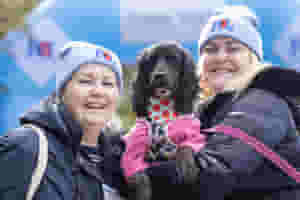 two participants dog poppy walk london 2023 10