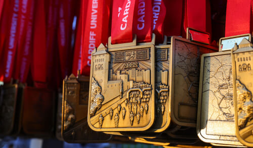 Cardiff Half Marathon March 2022 medal