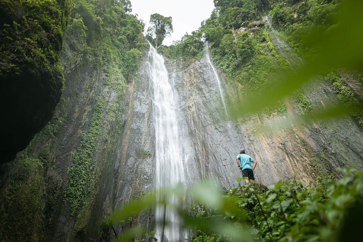 One of the many waterfalls