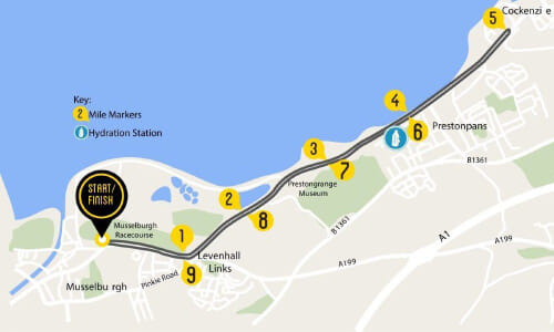 Scottish 10K route map