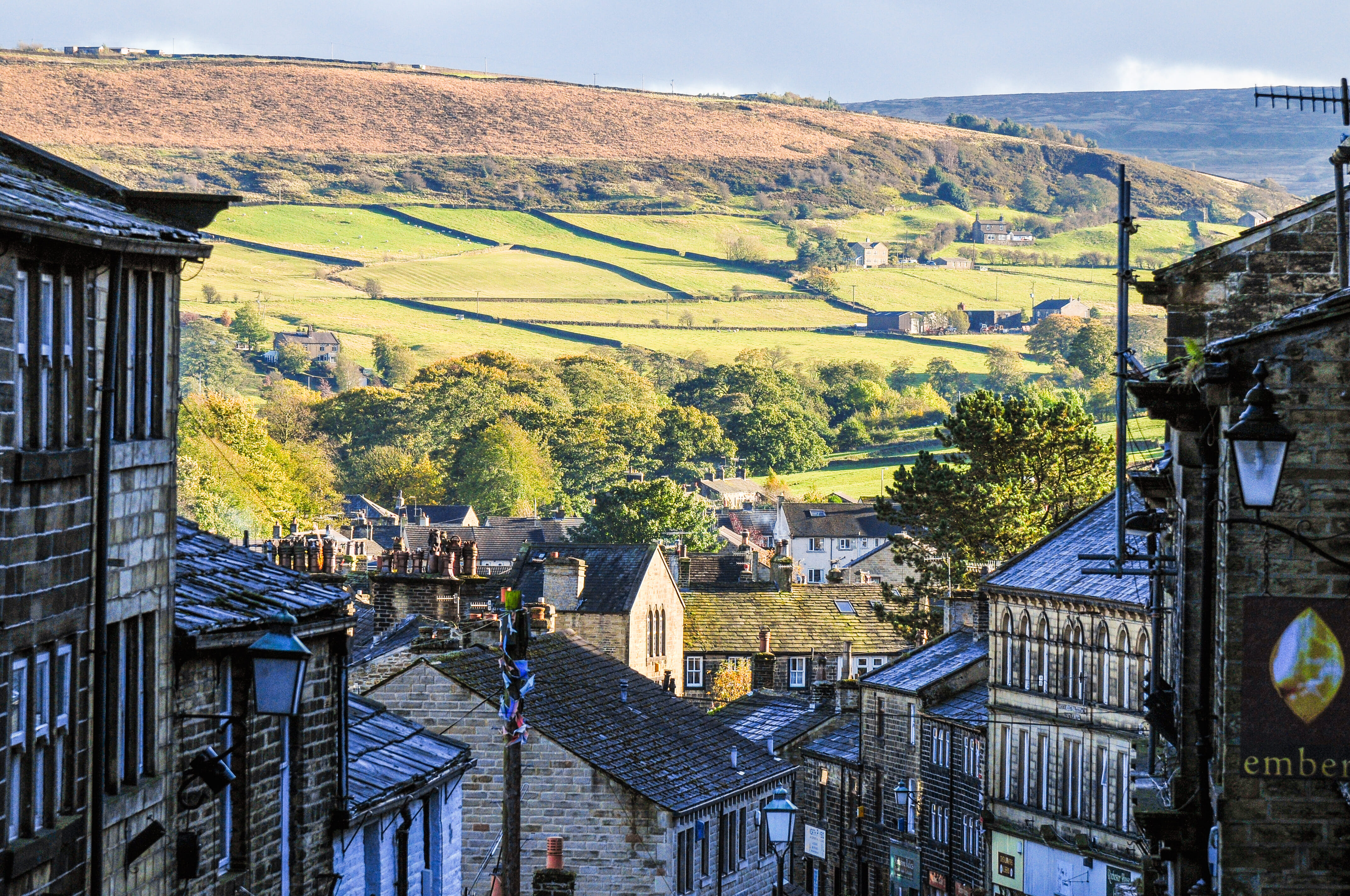 View above Haworth