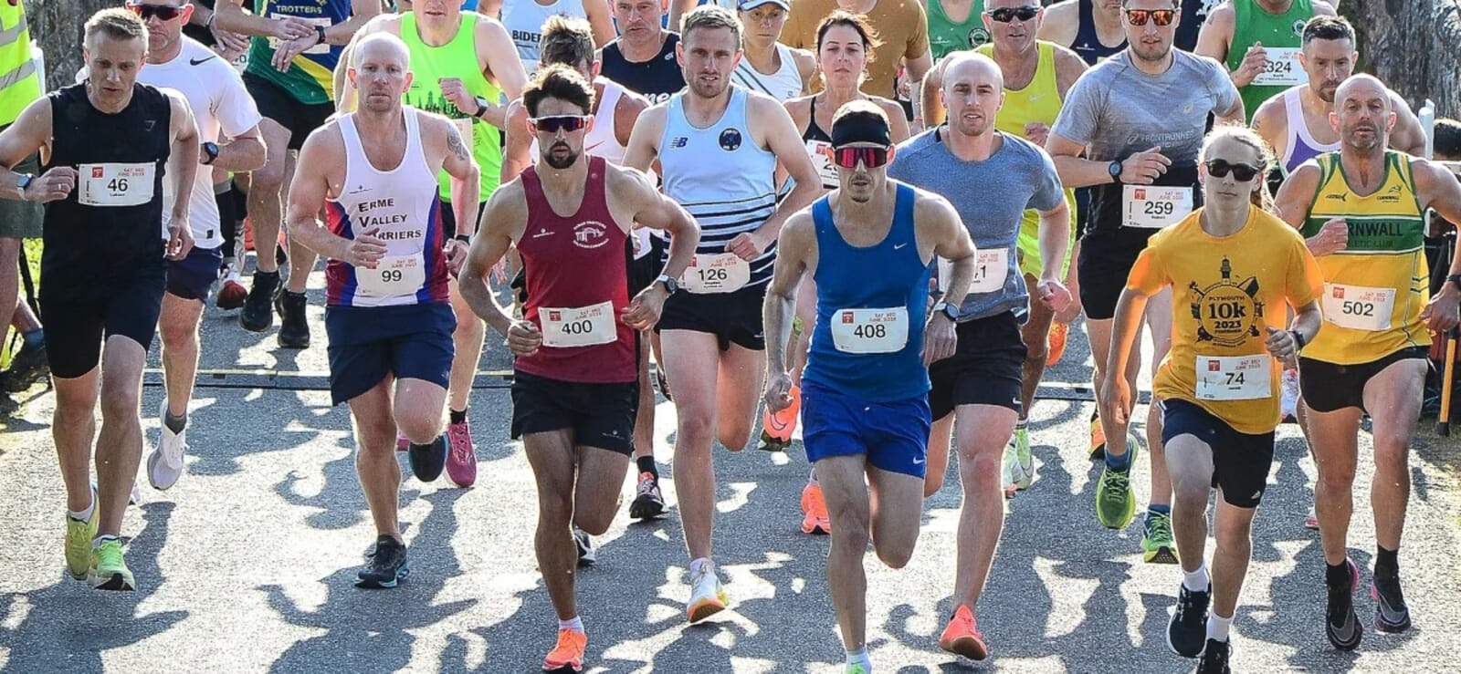 Run Torquay’s new closed-road 5K or 10K loop at the English Riviera Race; smooth tarmac, chip timing, medals, measured course under UK Athletics rules.