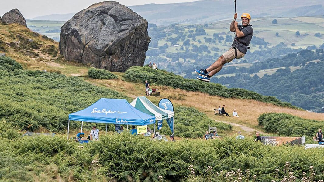 Speedy 885ft zip slide!