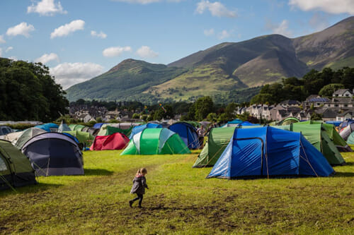 festival campsite