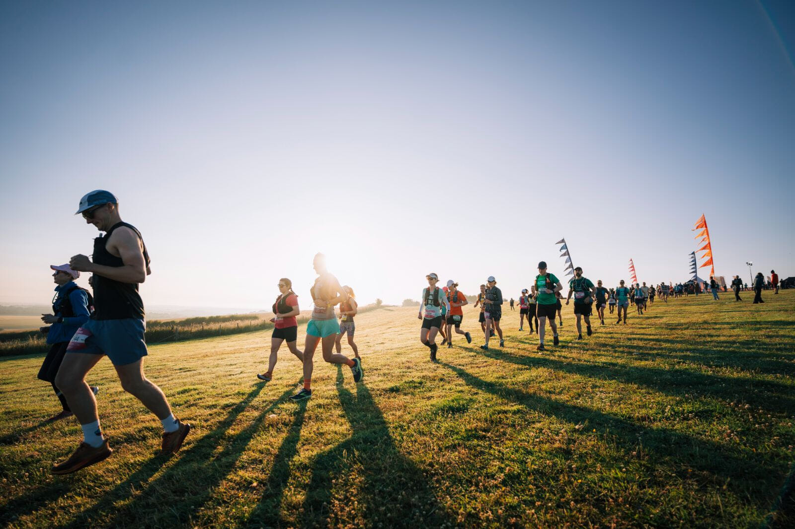 Take on the full Race to the Stones 100K ultramarathon over two days, making your own arrangements for overnight accommodation at the halfway point (ideal if you'd prefer not to camp).