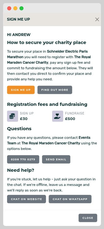 Sign up