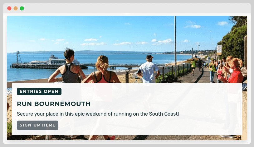 Run Bournemouth website feature