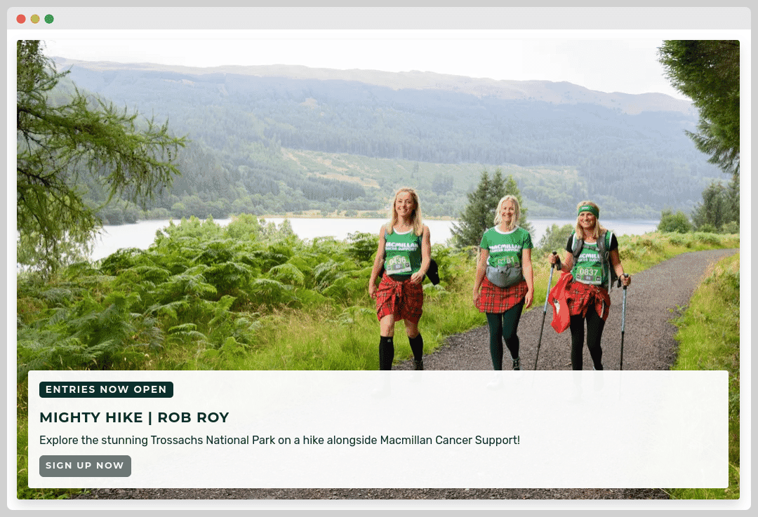 Rob Roy website feature