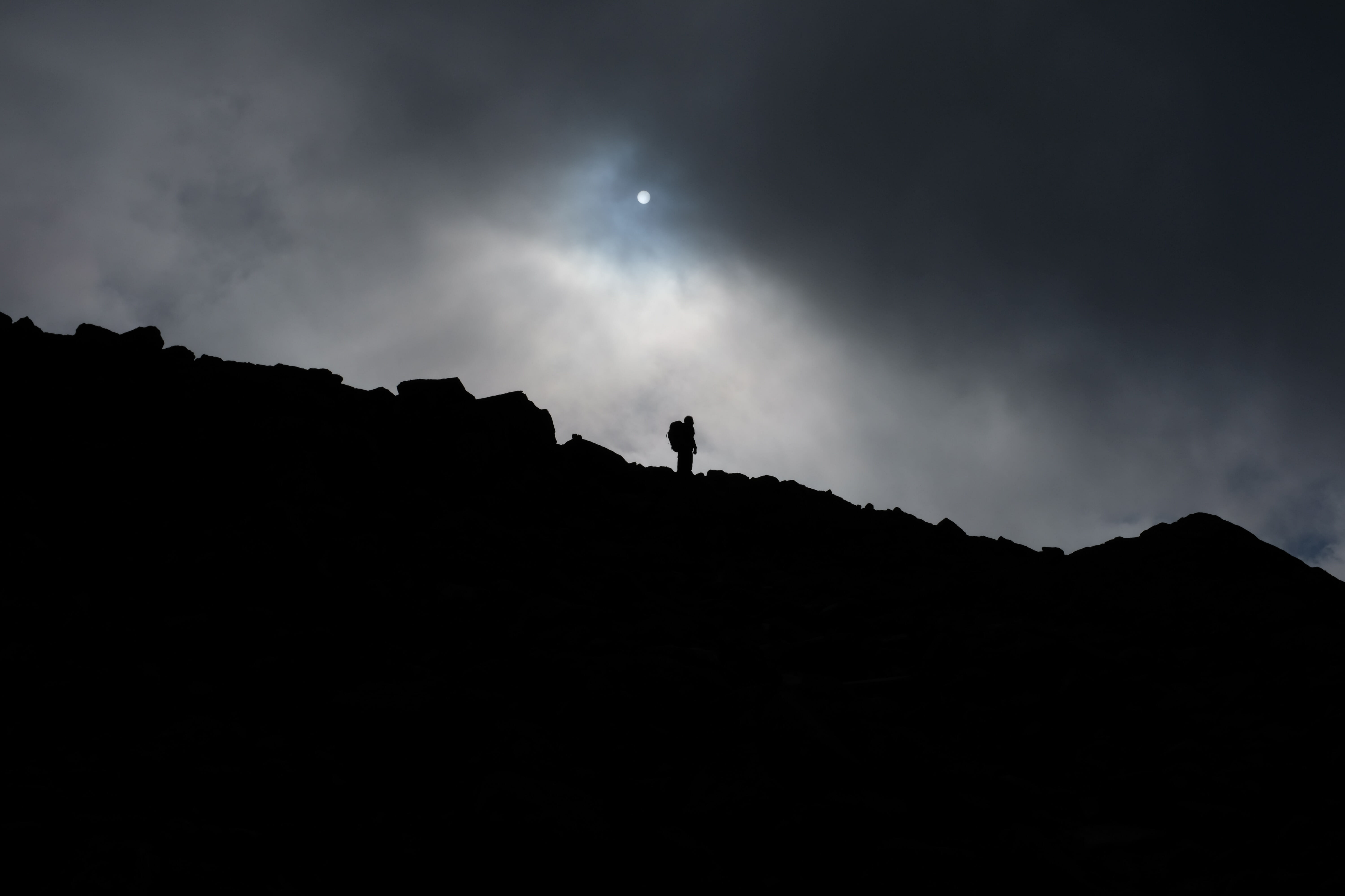 Scafell Pike at night